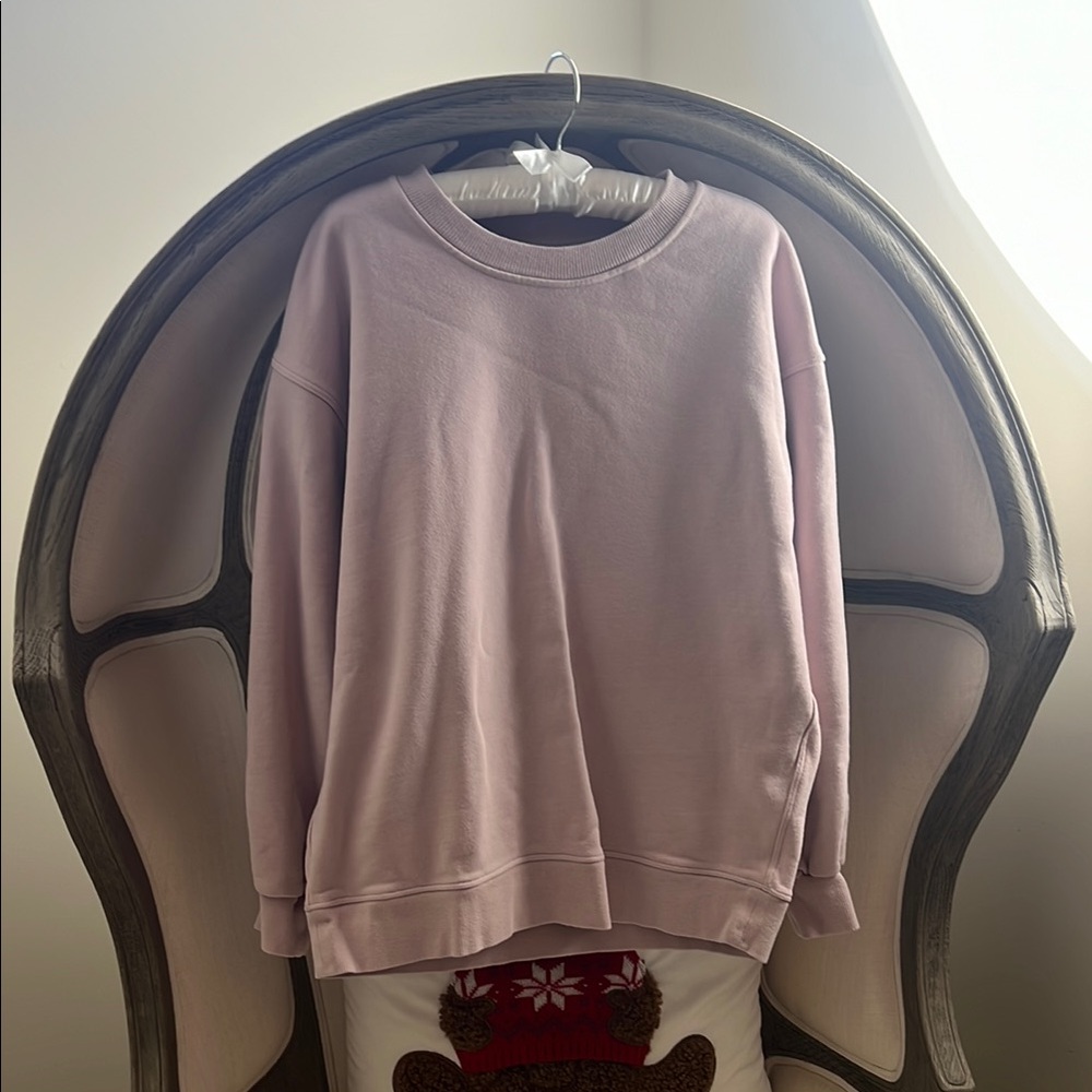 Lululemon Porcelain Pink Perfectly Oversized Crew Sweatshirt